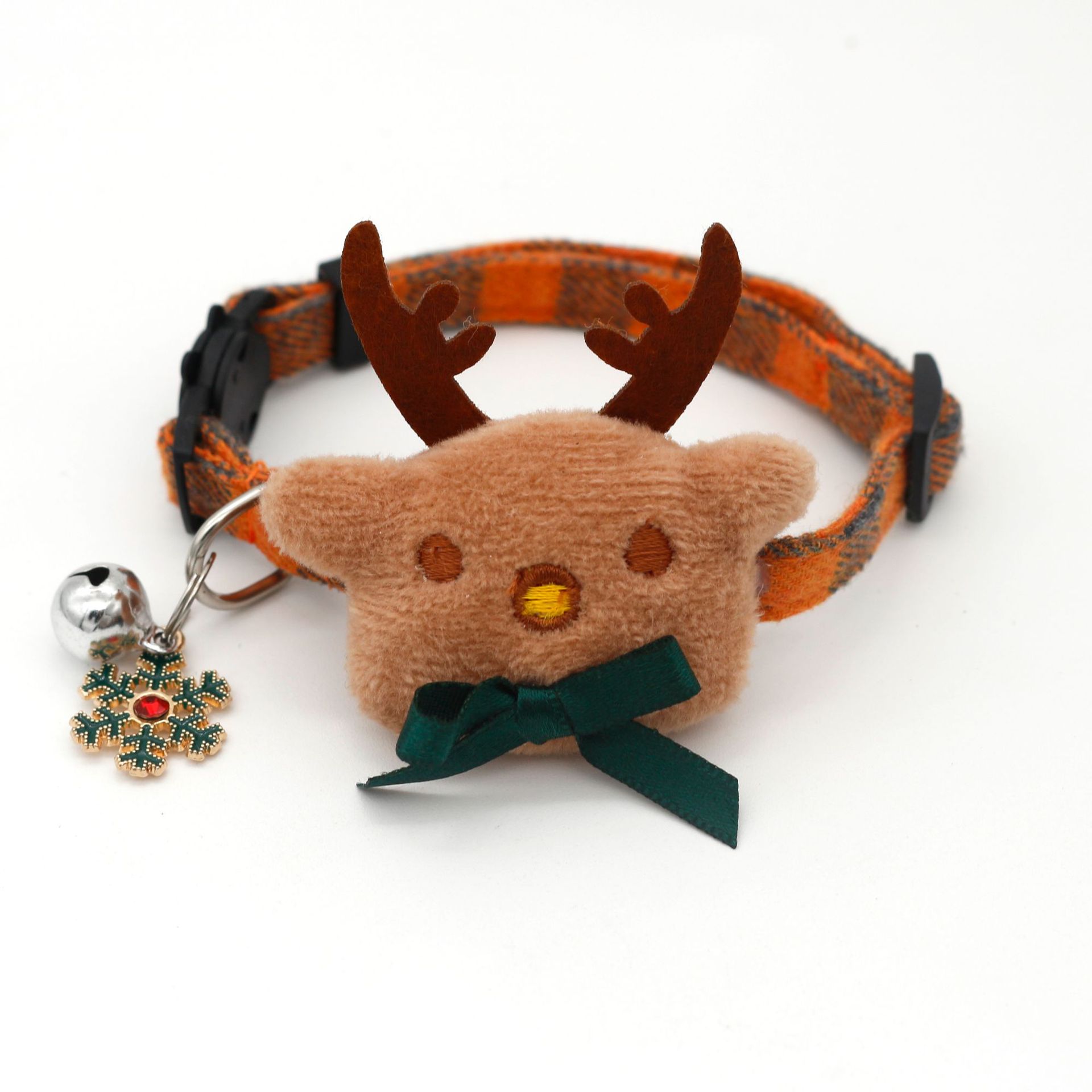Object Bow Collar Dog Plaid Christmas