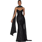 Women's Fashionable Casual Strap Sequin Dress