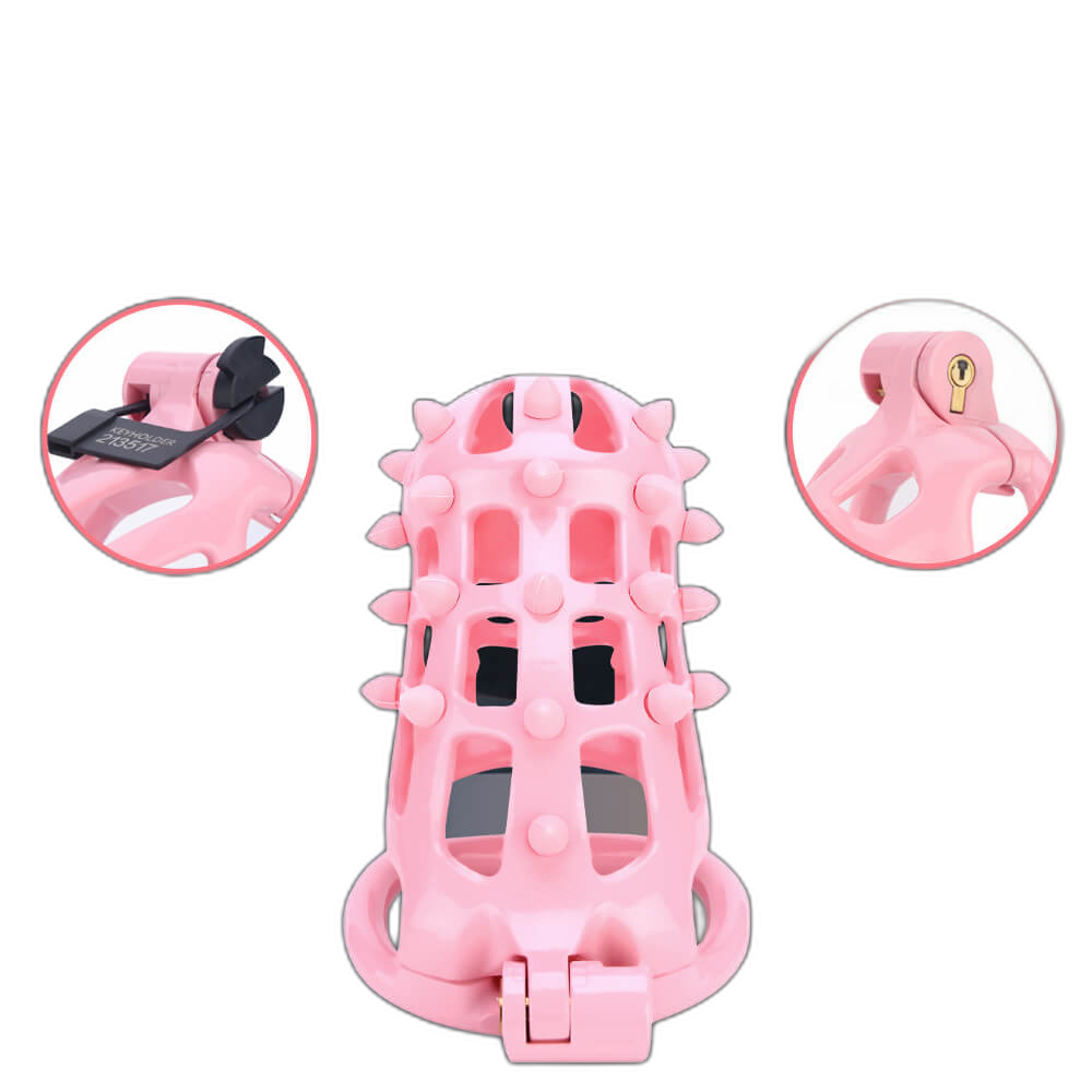 Gorse - Spiked Cock Cage - Chastity Cage With Urethral Sound