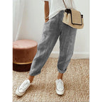 Women's Striped Print Trousers Summer Fashion Casual Loose Pants