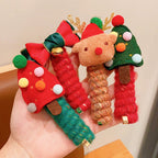 Cute Girls Elastic Rubber Band Christmas Children Telephone Wire Hair Spiral Coil Festive Dress Up Kid Hair Accessories Headwear