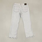 Vintage Lee Frayed & Distressed Straight Leg Jeans Grey W32 L27