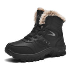 Plus-size Snow Boots For Men Fleece-lined Thickene Anti-slip Waterproof Winter Warm
