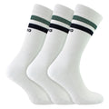 3 Pack Core Sport Ribbbed Top Crew Socks for Men