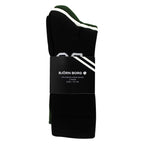 3 Pack Core Sport Ribbbed Top Crew Socks for Men