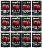 12 x Napolina Peeled Plum Tomatoes 400G