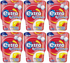 6 x Wrigleys Extra Refresher Strawberry Lemon Sugarfree 67G