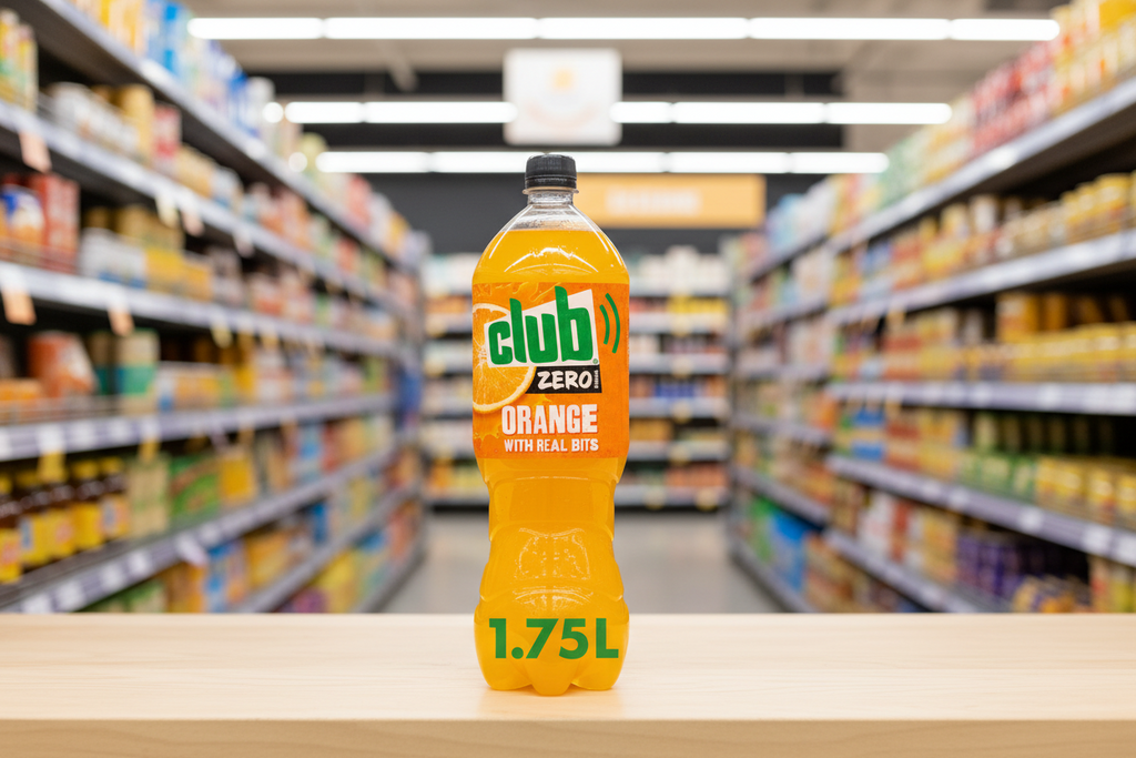 8 x Club Zero Sugar Orange mit Fruchtfleisch 1,75 Liter