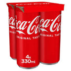 6 x Coca-Cola Original Taste 4 X 330Ml