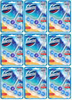 9 x Domestos Power 5 Toilet Rim Block Ocean 50 G