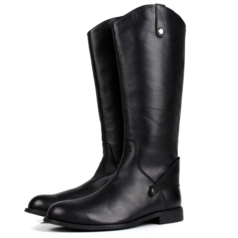 Long cowhide male Martin boots
