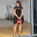 Tube Top Tight-fitting Hip-hugging Mini Skirt Street-style Sexy