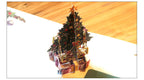 Three-dimensional Christmas greeting card