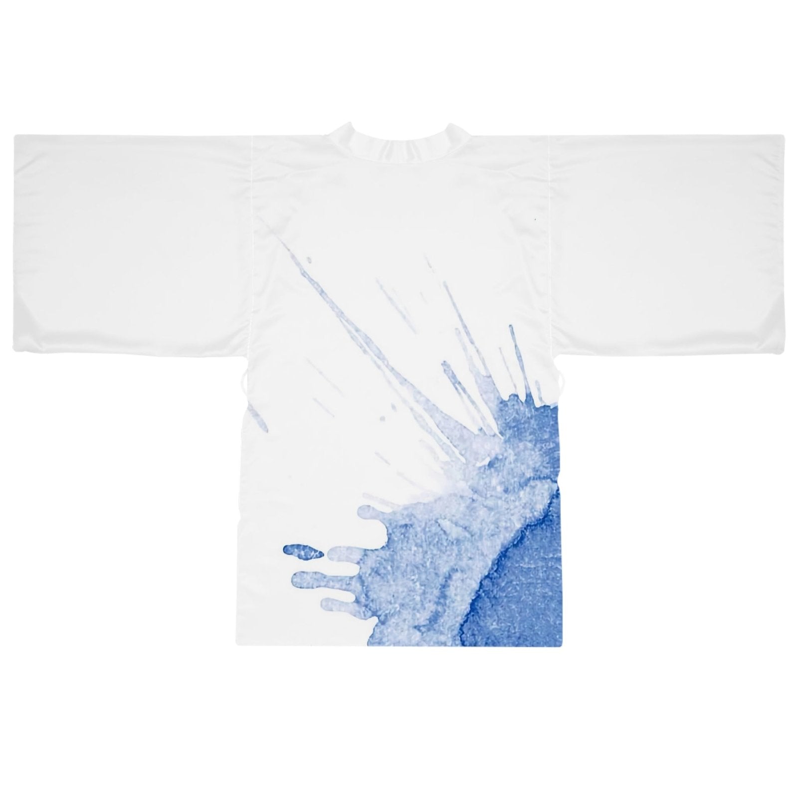 Watercolour Blue Splash - Womens Kimono Robe