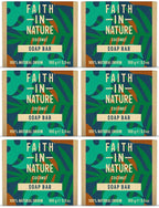 6 x Faith In Nature Coconut Soap - 100g