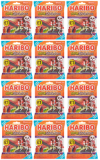 12 X Haribo Sour Skeletons Share Size Sweets Bag 140GM