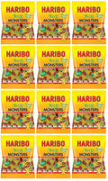 12 X Haribo Monsters Zing Share Size Sweets Bag 140GM