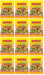 12 X Haribo Monsters Zing Share Size Sweets Bag 140GM