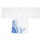 Watercolour Blue Splash - Womens Kimono Robe