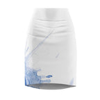 Watercolour Blue Splash - Womens Pencil Skirt