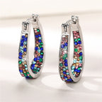 Geometric Diamond Ear Clip Earrings | Luxury Letter Style Women's Jewellery