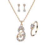 Heart Pendant Jewellery Set