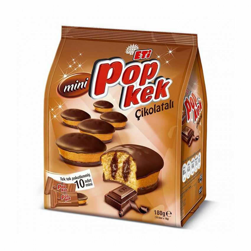 Eti Popkek Mini Cake With Chocolate (Bags) 180 Gr