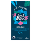 10 x Seed & Bean Dark 72% Fairtrade & Organic - 75g