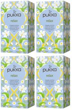 4 x Pukka Organic Relax Herbal Tea With Chamomile 20 S