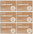 6 x Friendly Soap Cedarwood Soap - 95g