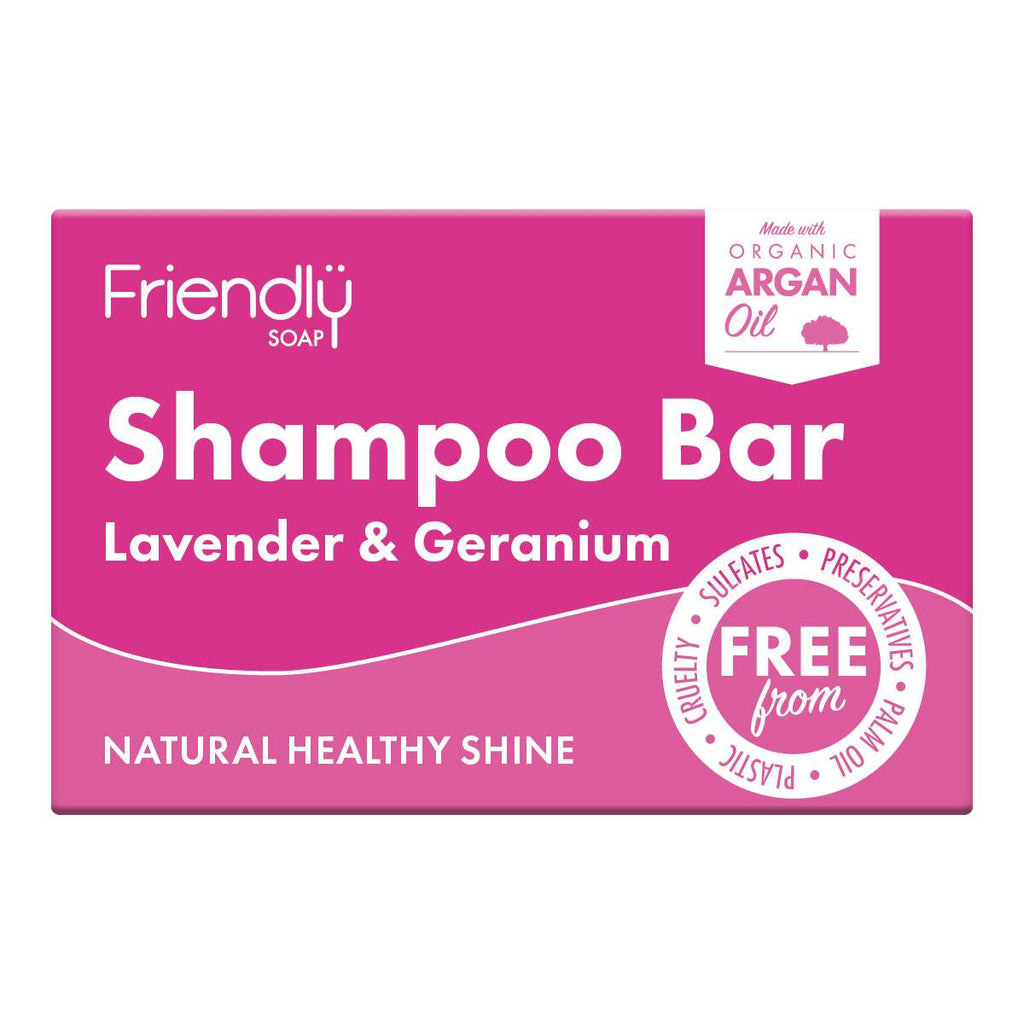 6 x Friendly Soap Lavendel & Geranie Shampoo Bar – 95 g