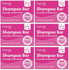 6 x Friendly Soap Lavendel & Geranie Shampoo Bar – 95 g