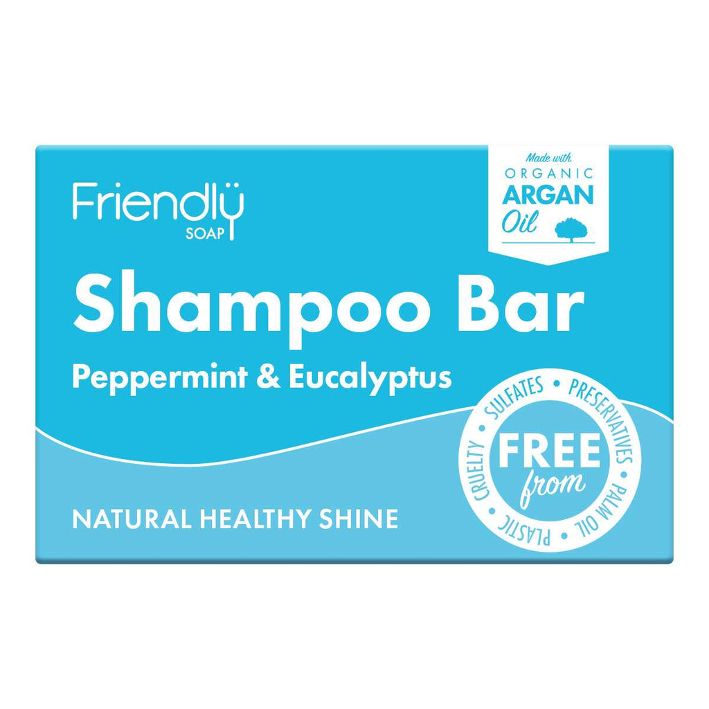 6 x Friendly Soap Pfefferminz & Eukalyptus Shampoo Bar – 95g