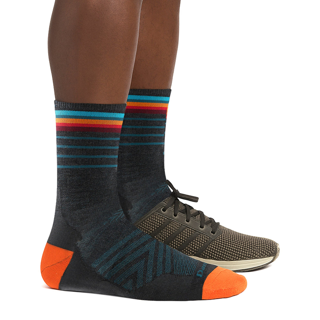 Mens Merino Wool Crew Ultra-Lightweight Anti Blister Running Socks