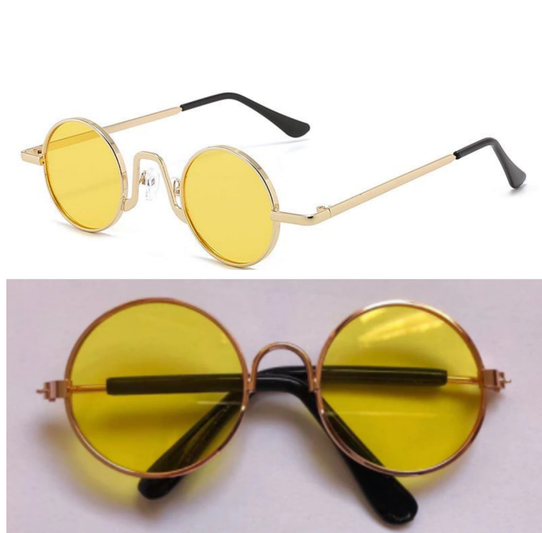 Retro Hip Hop Sunglasses Small Frame Round