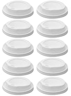 10 x Hot Cup Lid White 8Oz 80Mm 100Pk X 10