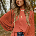 Women's New Round Neck Chiffon Blouse