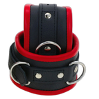 ruff GEAR Premium Leather Restraints 4 Piece Set Red