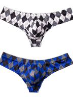 Men’s Low-Rise U-Convex Print Thong