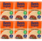 6 x Ben's Original Long Grain Microwave Rice 220G