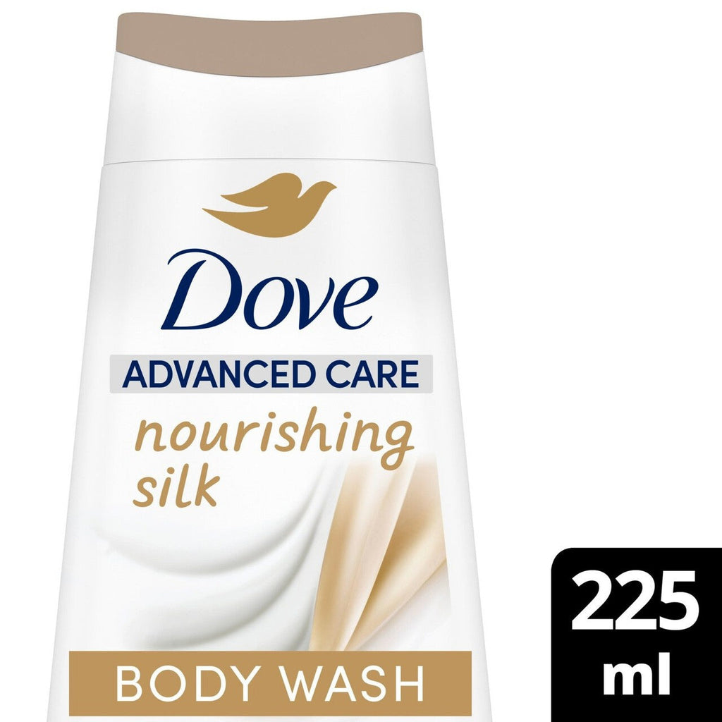 6 x Dove Advanced Care Body Wash Nourishing Silk 225 Ml