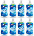8 x Aquafresh Mouthwash - 500ML
