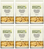 6 x Minton & Donello Organic Banana Chips - 125g