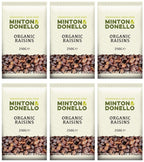 6 x Minton & Donello Organic Raisins - 250g