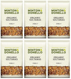 6 x Minton & Donello Organic Sultanas - 250g