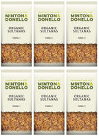 6 x Minton & Donello Organic Sultanas - 500g