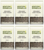 6 x Minton & Donello Org Chia Seeds - 250g