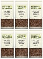 6 x Minton & Donello Organic Linseed Brown - 500g