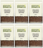 6 x Minton & Donello Organic Linseed Brown - 1000g