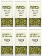 6 x Minton & Donello Organic Pumpkin Seeds - 500g